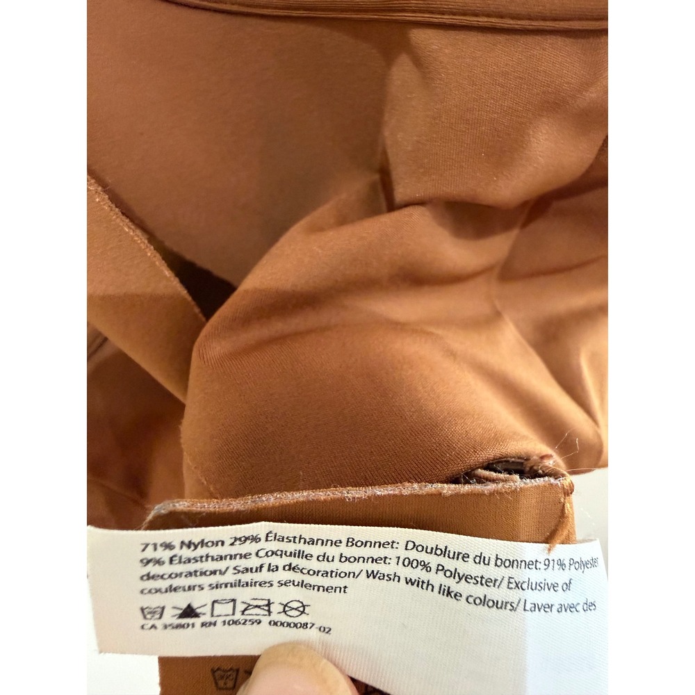 Lululemon All Powered Up Bra Copper Brown Racerback Sports Bra 36D - Picture 11 of 11